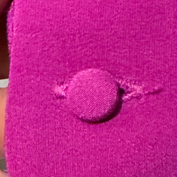 Sézane Ann Silk Blouse | Fuchsia Size EU 44 US 12| 100% Silk | Good Condition - Picture 5 of 10